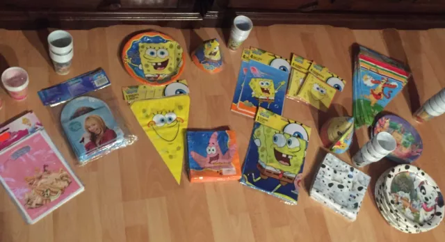 Party Artikel - Spongebob - Winnie Pooh, 101 Dalmatiner usw. - zur Auswahl -