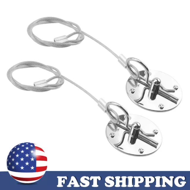 Stainless Steel Mount Hood Pin Pins Plate Bonnet Lock Kit Racing Style Universal