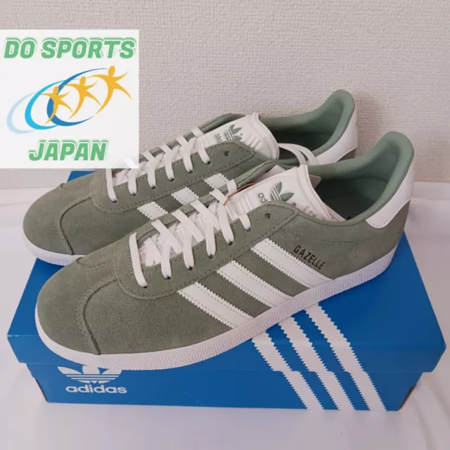 adidas Originals Gazelle Unisex Suede Sneakers IG5790 Silver Green/White/Black