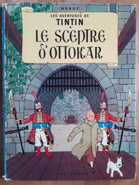 Bd-Tintin-Le Sceptre D'ottokar- B39-1970-1971  Herge-Casterman