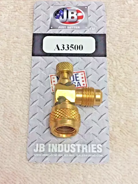 Refrigerant Recovery Fast Evacuate Valve Tool, JB Industries, A33500, 1/4" MF