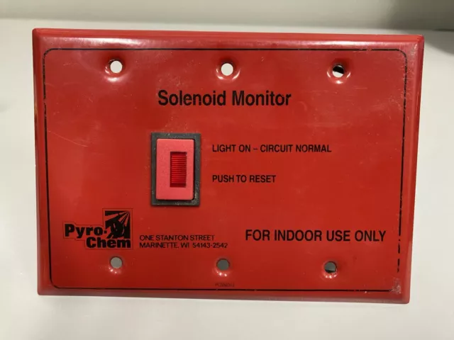 Pyro-Chem 550302 SM-120 System Circuit Monitor, 120VAC