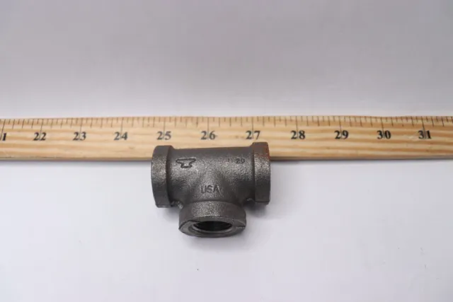 Anvil Tee Pipe Fitting Black Malleable Iron 1/2" NPT Female 8700120457