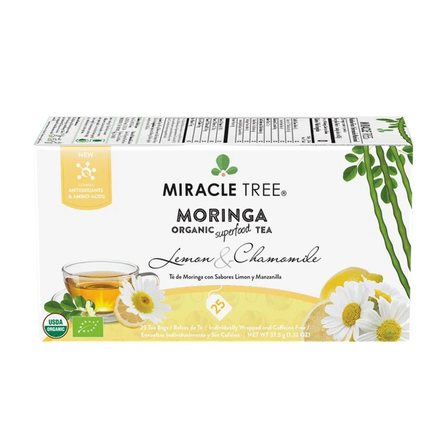 Miracle Tree - Organic Moringa Tea: Lemon & Chamomile