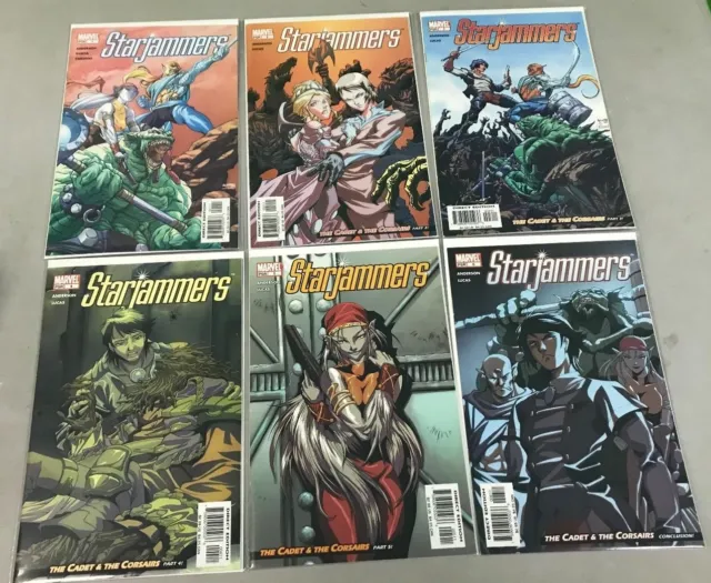 Marvel Comics Starjammers #1-6 1 2 3 4 5 6 Complete Mini Series Set
