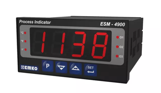 ESM-4900 EMKO Prozessindikator Pt100 L J K R S T B E N C 0-50 mV 0-10 V 0/4-20mA