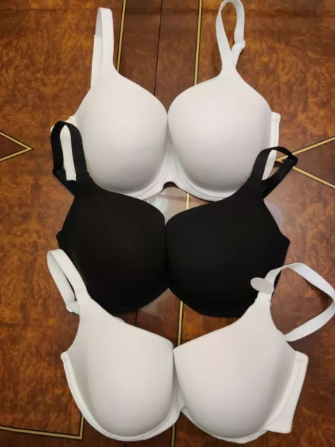 New M&S Womens Marks and Spencer Yellow White Pink Full Cup Bra