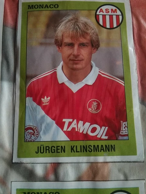 190 JURGEN KLINSMANN MONACO STICKER VIGNETTE PANINI FOOT 1994 de recuperation EUR 2,50 - FR