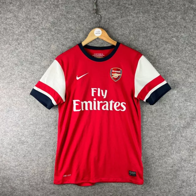 Nike Arsenal Football Shirt Mens Small Red #10 Wilshere 2012/2014 Home