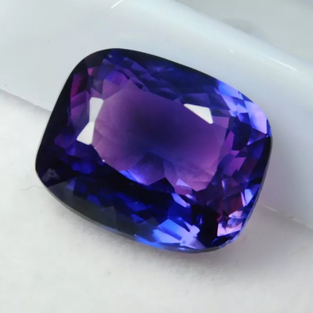 7 To 10 Ct Natural Tanzanite Rare Purple CERTIFIED Loose Gemstone Cushion Shape