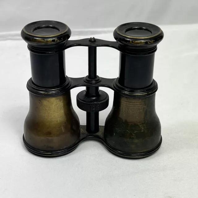 Antique Binoculars Opera LeMaire Fabt Paris Glasses Solid Brass Early 1900's