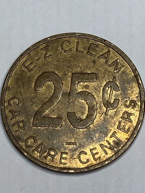 OLD E-Z CLEAN CAR CARE CENTERS CAR WASH TOKEN DEFUNCT #qf1