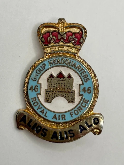 Raf Qc Lapel Badge - 46 Group Headquarters