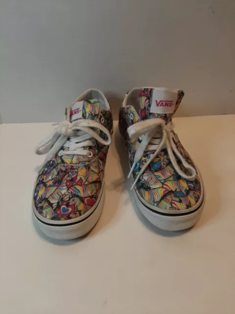 Pre-Owned Vans Doheny Unicorn Zebra Sneakers Shoes Youth 2 Girl’s White 721356