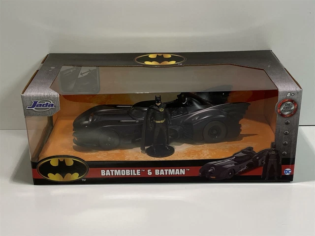 Batman Batmobile 1989 Noir 1:24 Avec Figurine Jada Toys Collection