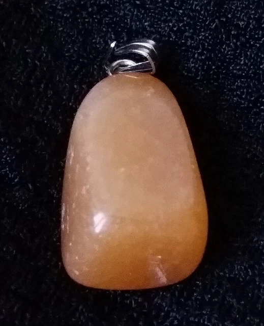 Cornaline pendentif 24x10x10mm pierre fine lithothérapie chakra sacré renforce