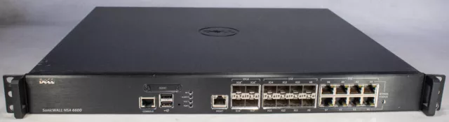 Dell Sonicwall NSA6600 16x 1G & 4x 10G Ports Network Security/Firewall
