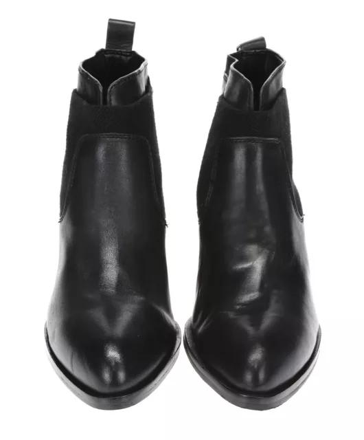 CALVIN KLEIN Womens 'Nev' Black Leather Sz 8.5 M Chelsea Boots 229068 3