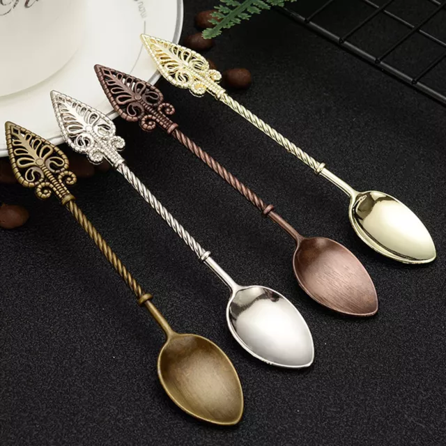Coffee Spoon Multifunctional Dinning Ice Cream Home Kitchen Spoon Solid Color