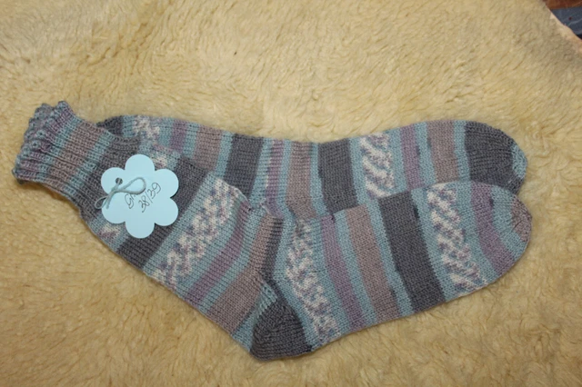 Socken handgestrickt Gr. 38 / 39  Markenwolle Strümpfe Regia Schachenmayr Gründl