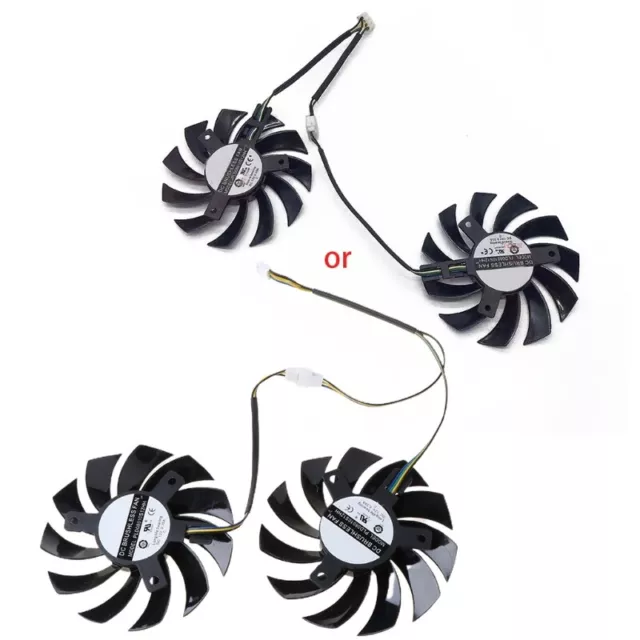 2pc Fan for PLD08010S12HH Server Cooling Fan Video Card Cooling 0.35A