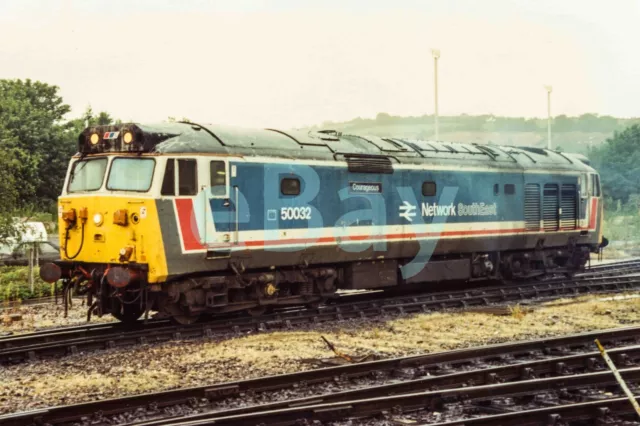 Uk Diesel Train Railway Photograph Of Class 50 50032. Rm50-198