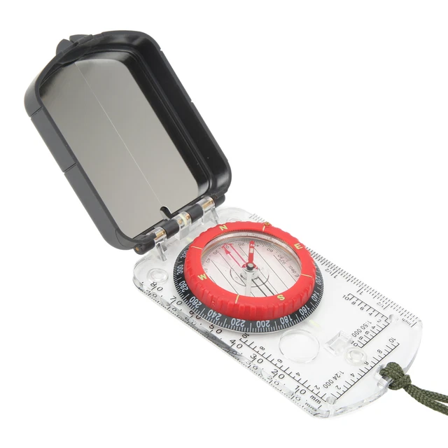 Bussola Da Orienteering In ABS Con Scala Luminosa - Bussola Da Pollice Per Escursionismo E Outdoor - Foto 10