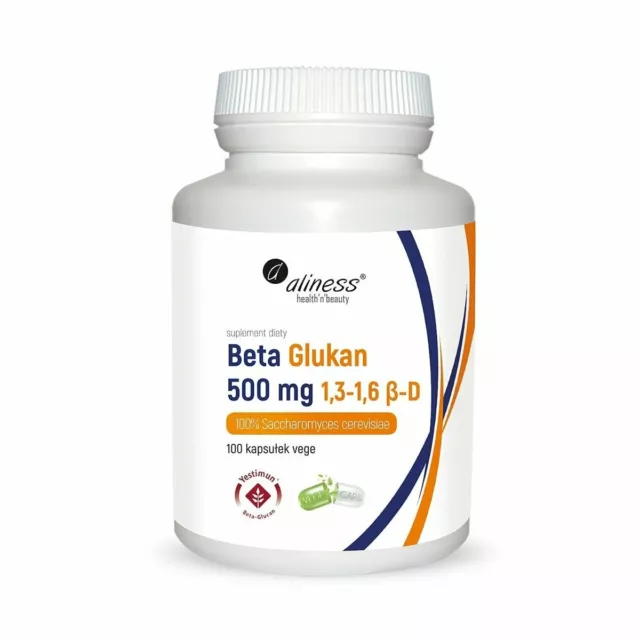 Beta Glucan Yestimun® 1,3-1,6 β-D 500 mg (100 Vege caps.) Aliness