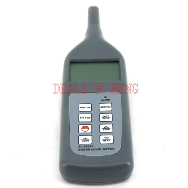 Digital Sound Level Meter LP/Leq/LN Noise Tester SL-5868P 30~130dB (A) SL5868P