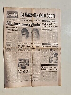 GIMONDI GAZZETTA DELLO SPORT 22 AGOSTO 1974 MILAN CALLIGARIS CALLONI 