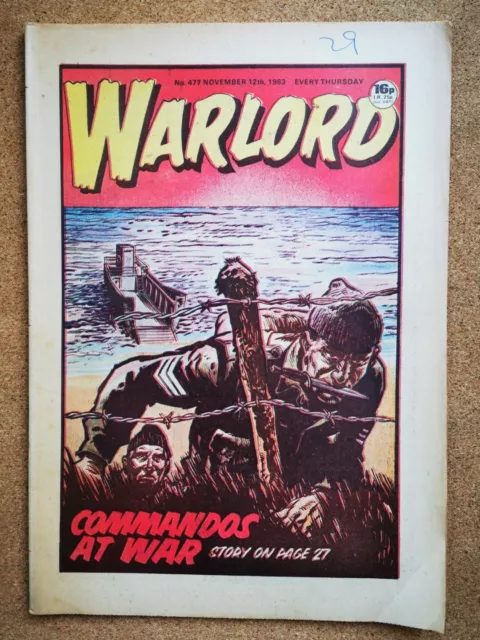 Warlord Boys War Action Picture Stories Comic #477 12/11/83 COMMANDOS AT WAR