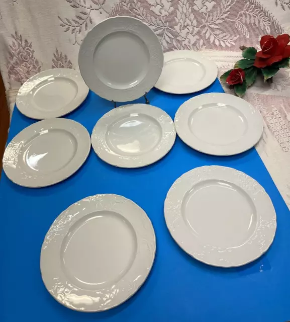 NEW-Set of 8. Johnson Brothers Richmond White 7 1/8 in Bread and Butter Plate