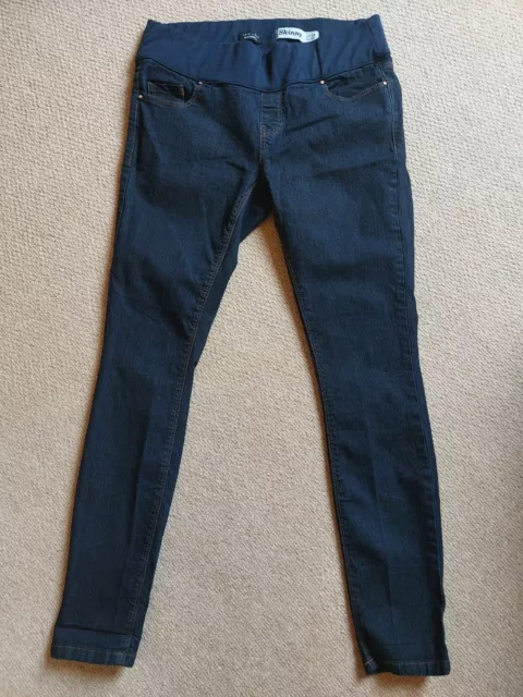 Maternity Jeans Dark Blue Skinny By New Look Size 12