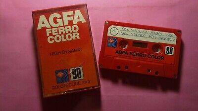Agfa 1 x used AGFA Ferrocolor 90 rare Audio Cassette Tape High Dynamic Red 