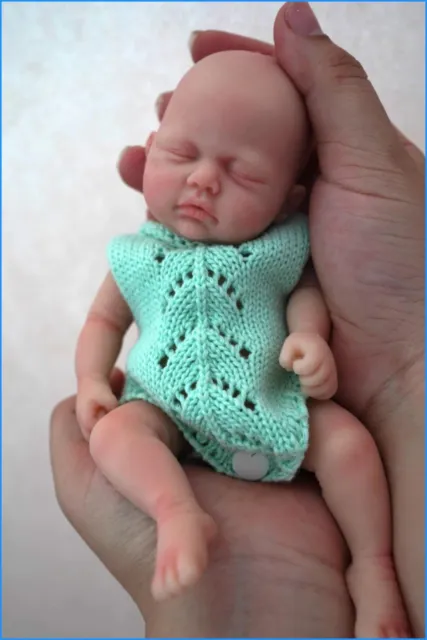 7 Micro Preemie Full Silicone Baby Doll   "Bella"and "Jose" Lifelike Mini Reborn