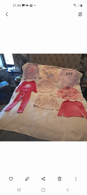 Girls Clothes Bundle Age 5-6 Years. (9Items). Disney, George Asda, Primark Etc.