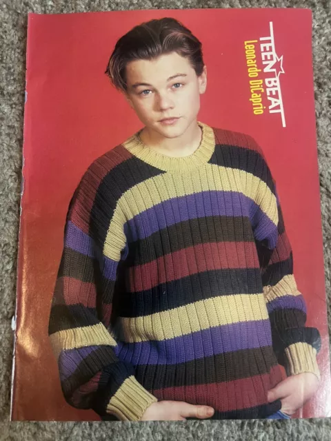 RARE EARLY 90S Leonardo DiCaprio TEEN BEAT YOUNG ACTOR Magazine ...