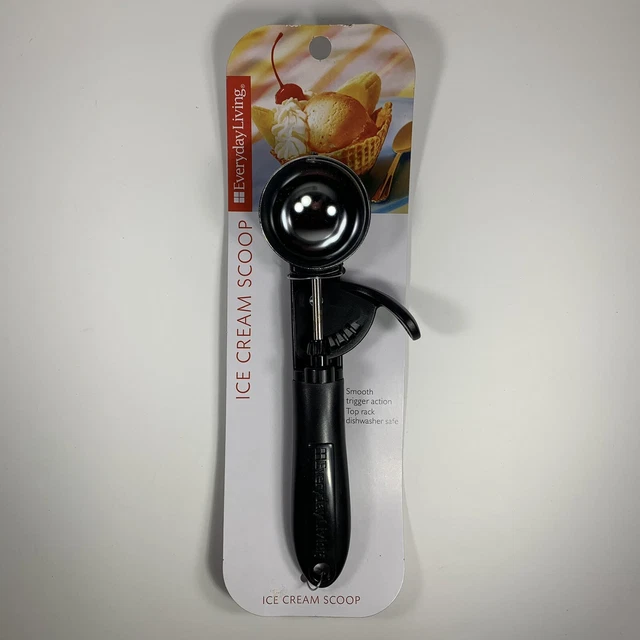 EverydayLiving Ice Cream Scoop Dishwasher Safe Smooth Trigger Action NEW