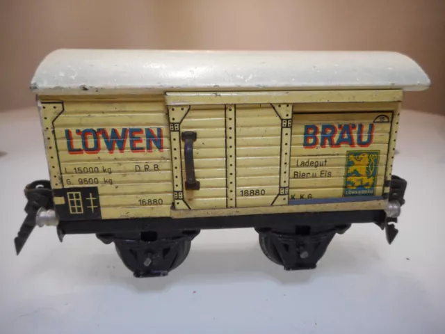 Alte Märklin Bierwagen 16880 Löwenbräu Spur 0 siehe bitte fotos