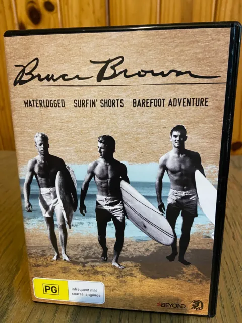 BRUCE BROWN x 3 SURF, SURFER movies, Super Rare, region 4, incl. Waterlogged