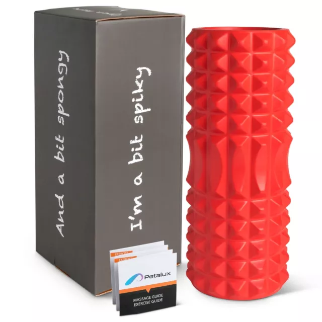 33CM Grid Foam Roller Physio Massage Deep Tissue Yoga Fitness GYM Training Guide 2