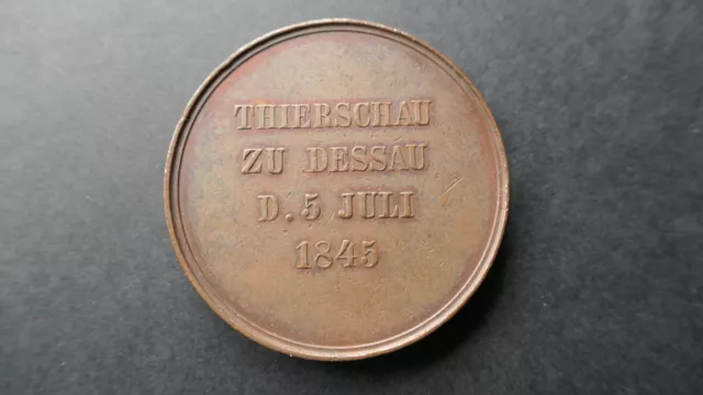 Anhalt Medaille Herzog zu Anhalt 1845 3