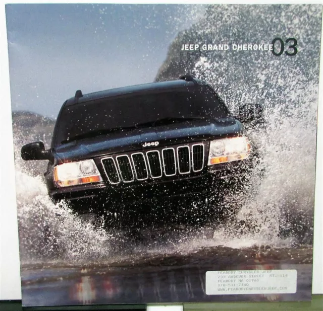 2003 Jeep Dealer Prestige Sales Brochure Grand Cherokee Features Large