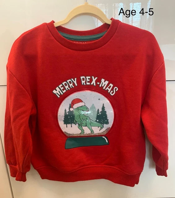 T-shirt Basique Coton Primark – Garçon 5-6 Ans – Rouge – Manches Courtes – Encolure Ronde