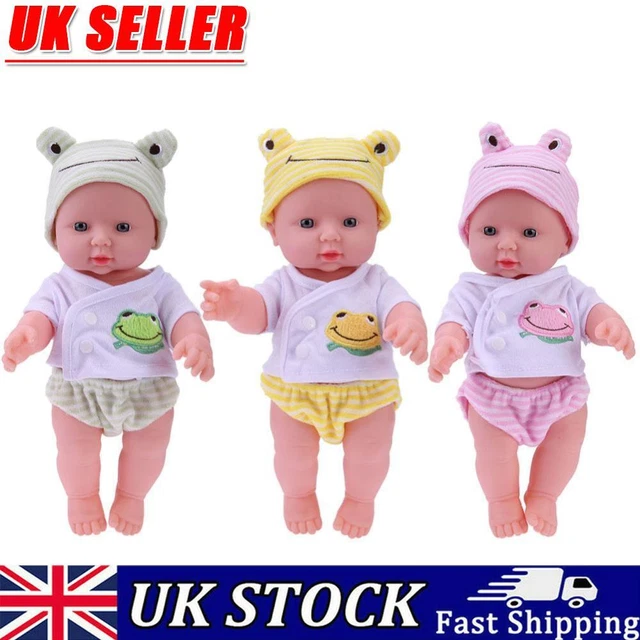 30cm Finished Doll Soft Elastic PVC 3D Simulation Baby Dolls Baby Companion Toys