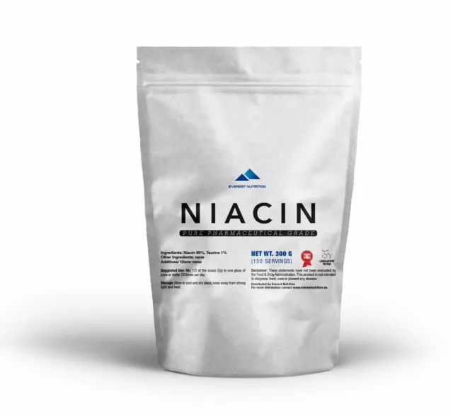 NIACINA Ácido Nicotínico 454g Polvo Puro Vitamina B3 Colesterol Corazón