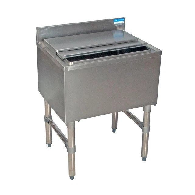 BK Resources UB4-21-IB48 48"W Stainless Steel Underbar Insulated Ice Bin