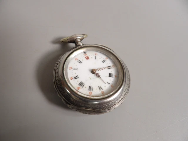 Montre De Poche Ancienne - Mécanisme Cylindre 10 Rubis - Vintage - Occasion