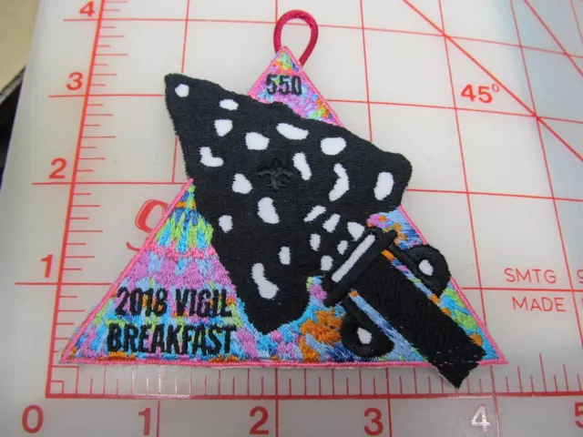 OA Lodge 550 MENAWNGIHELLA collectible 2018 Vigil Breakfast patch (b27)