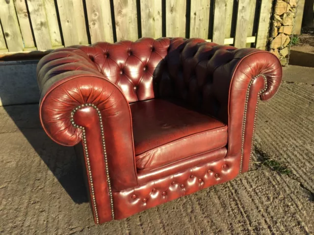 Classic Vintage Chesterfield Club Chair UK Delivery 🙏✅💯